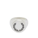 yz tbhy[ Y O ANZT[ Fred Perry Laurel Wreath Signet Ring Silver