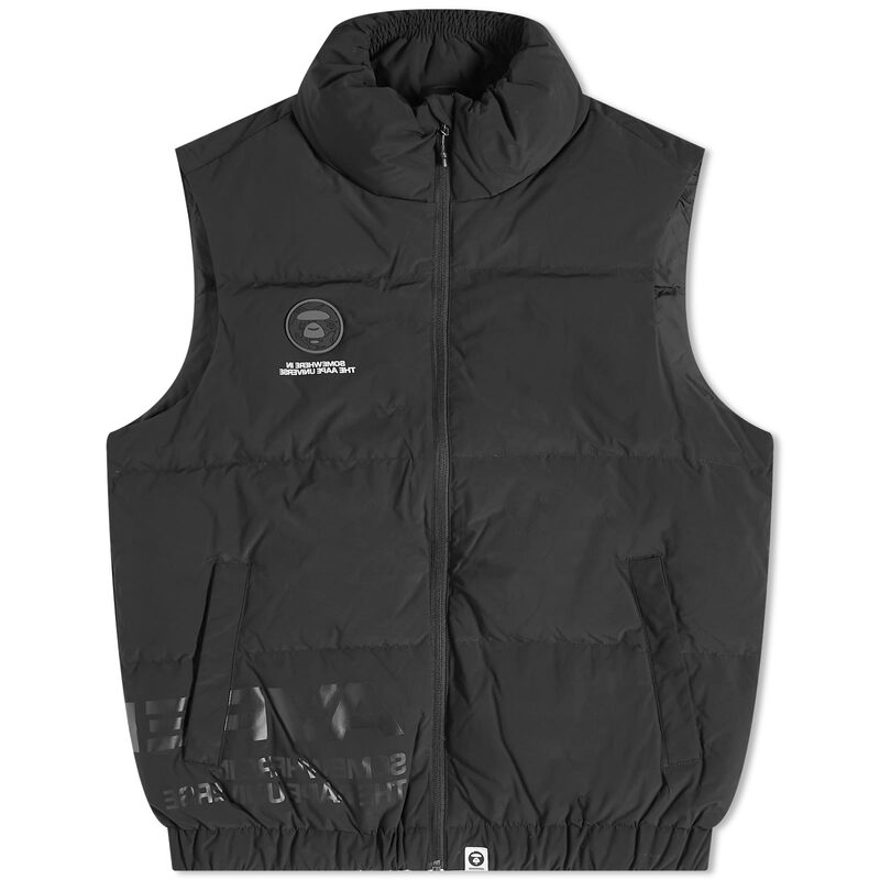 ̵ ٥   ٥  AAPE Now Down Vest Black