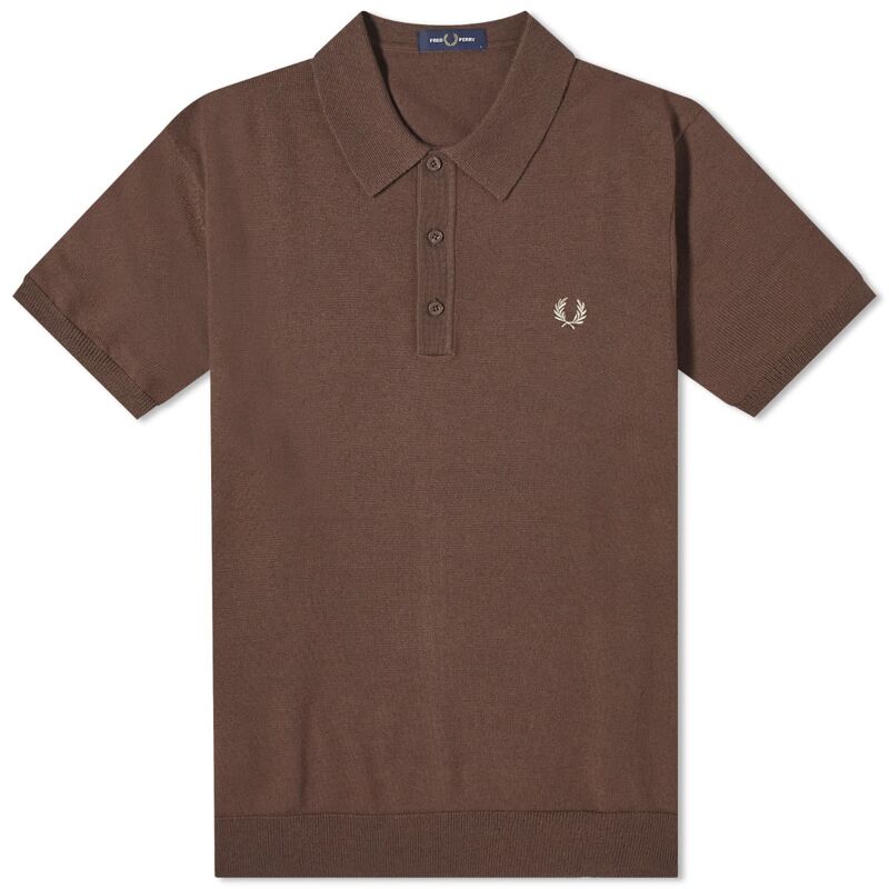 【送料無料】 フレッドペリー メンズ ポロシャツ トップス Fred Perry Classic Knit Polo Carrington Brick