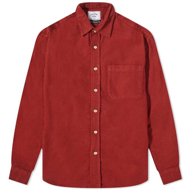 ポーチュギースフランネル メンズ シャツ トップス Portuguese Flannel Teca Flannel Shirt Merlot