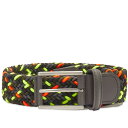 アンダーソンズ ベルト メンズ 【送料無料】 アンダーソンズ メンズ ベルト アクセサリー Anderson's Woven Textile Belt Black Charcoal & Neon