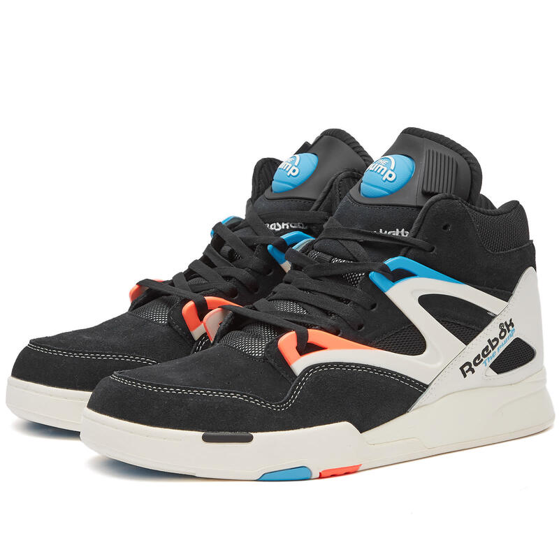 【送料無料】 リーボック メンズ スニーカー シューズ Reebok Pump Omni Zone II Core Black Chalk & Orange Flare