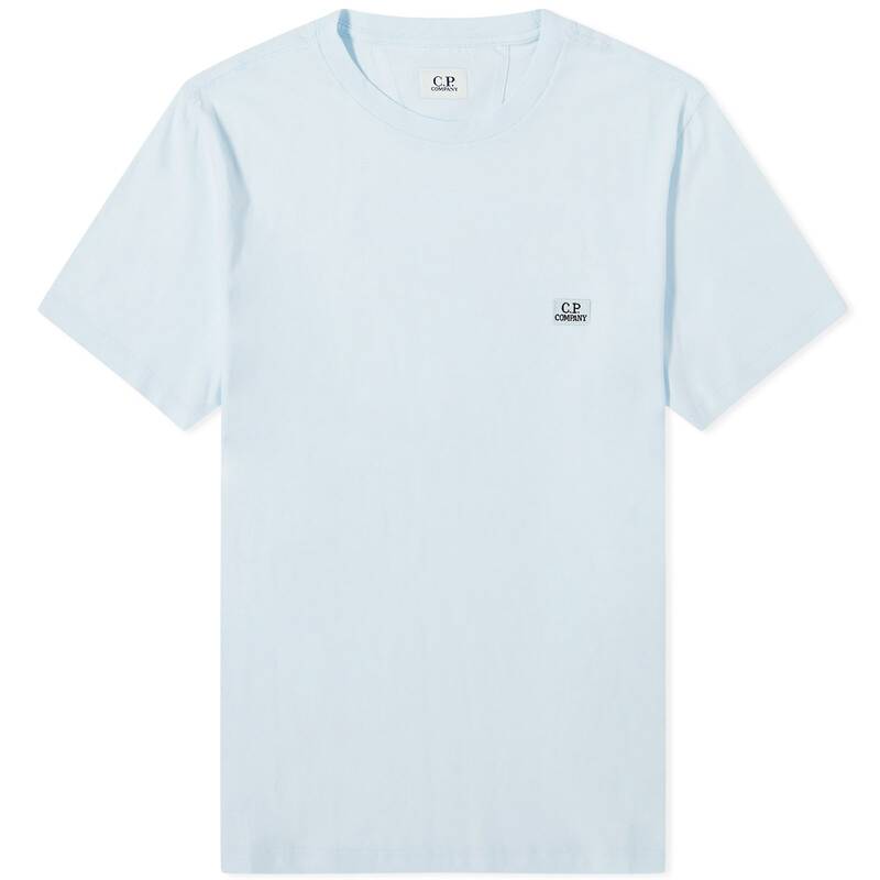 ̵ ԡѥˡ  T ȥåץ C.P. Company 30/1 Jersey Logo T-Shirt Starlight Blue