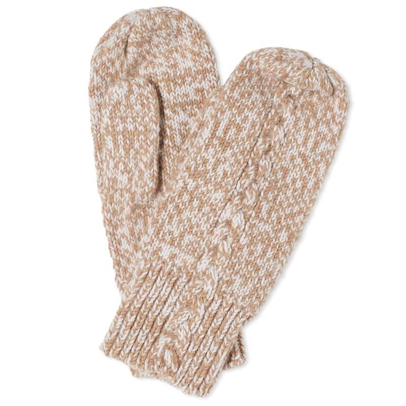 yz zcC[ fB[X  ANZT[ Holzweiler Mio Cable Mittens Brown Mix