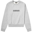 【送料無料】 ナパピリ レディース パーカー・スウェット アウター Napapijri Box Cropped Sweat Med Grey Mel