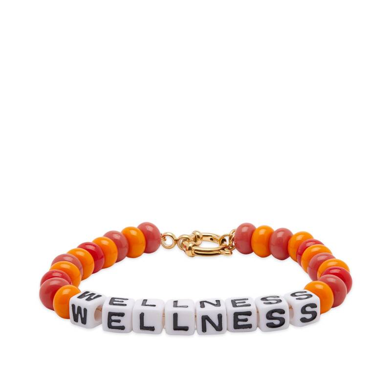 yz X|[eB Ah b` Y uXbgEoOEANbg ANZT[ Sporty & Rich Wellness Bead Bracelet Orange