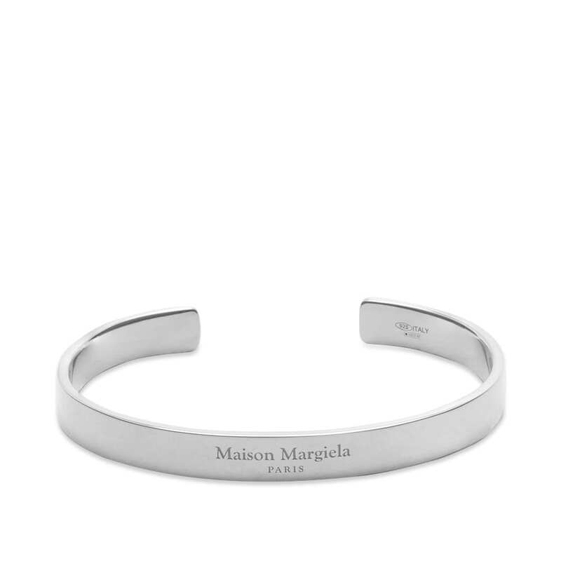  マルタンマルジェラ メンズ ブレスレット・バングル・アンクレット アクセサリー Maison Margiela Text Logo Bangle Palladioburattato