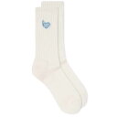 yz q[}Ch Y C A_[EFA Human Made Pile Heart Socks White