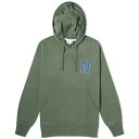 【送料無料】 ノースプロジェクト メンズ パーカー スウェット フーディー アウター Norse Projects Arne Relaxed N Logo Hoodie Spruce Green