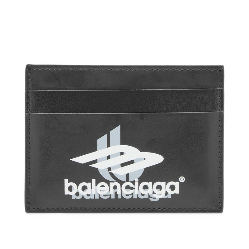 バレンシアガ 財布（メンズ） 【送料無料】 バレンシアガ メンズ 財布 アクセサリー Balenciaga Sport Logo Card Holder Black & White White