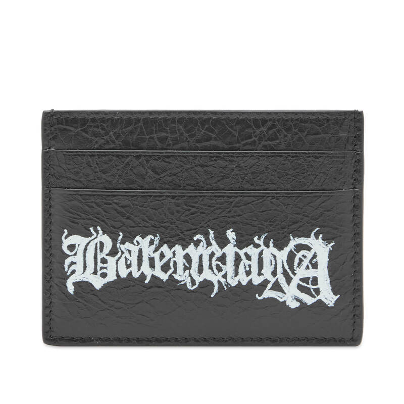 バレンシアガ 財布（メンズ） 【送料無料】 バレンシアガ メンズ 財布 アクセサリー Balenciaga Metal Logo Card Holder Black & Light White