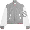 トム・ブラウン 【送料無料】 トムブラウン メンズ ジャケット・ブルゾン アウター Thom Browne 4-Bar Cropped Blouson Jacket Medium Grey