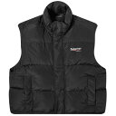 【送料無料】 バレンシアガ メンズ ベスト アウター Balenciaga Political Campaign Padded Gilet Black