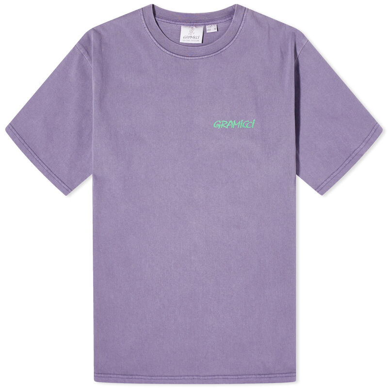 【送料無料】 グラミチ メンズ Tシャツ トップス Gramicci Carabiner T-Shirt Purple Pigment