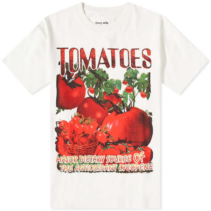 【送料無料】 ストーリーエムエフジー メンズ Tシャツ トップス Story mfg. Tomato Lover T-Shirt Tomato