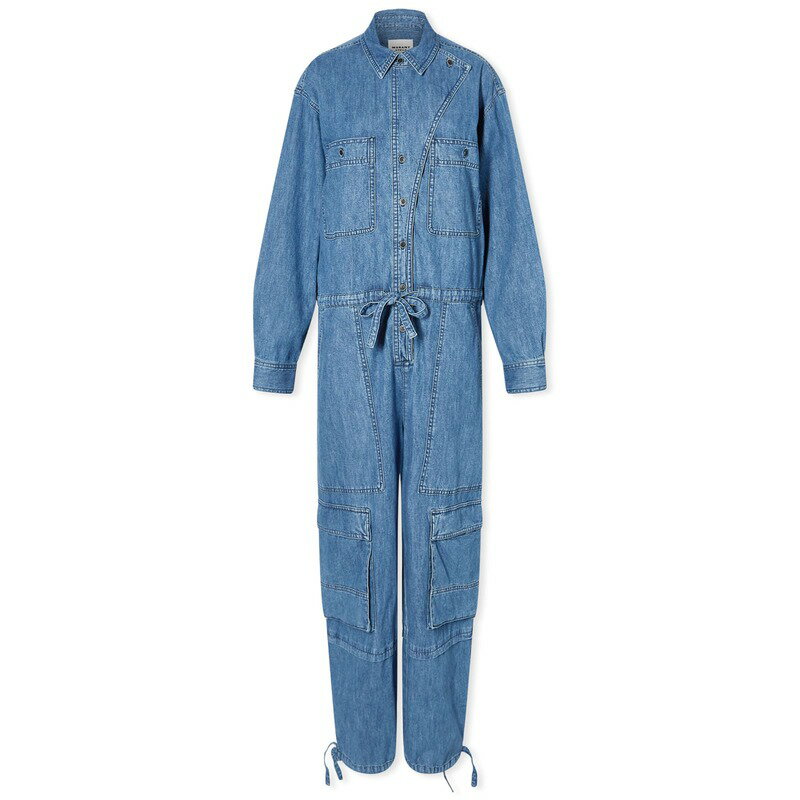 【送料無料】 イザベルマランエトワール レディース ジャンプスーツ トップス Isabel Marant Etoile Idany Jumpsuit Blue