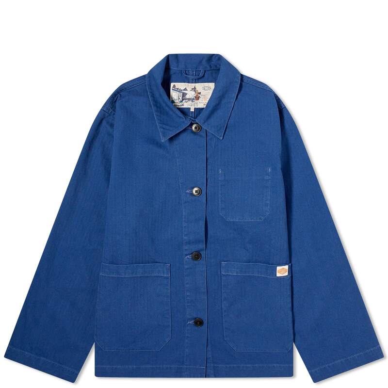 【送料無料】 ヌーディージーンズ レディース ジャケット・ブルゾン アウター Nudie Jeans Co Lovis Workwear Jacket Blue