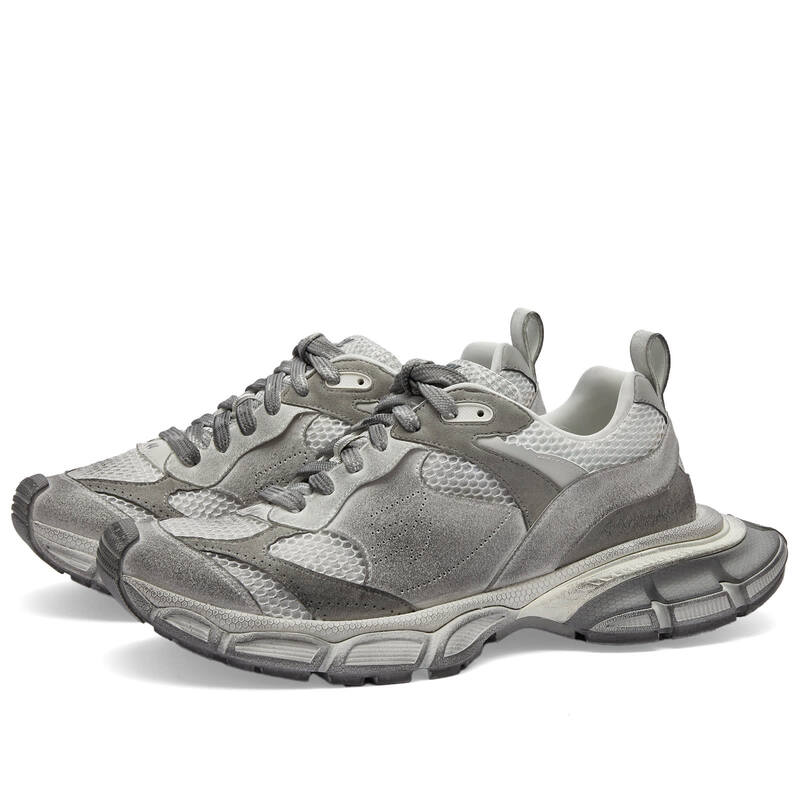 【送料無料】 バレンシアガ メンズ スニーカー シューズ Balenciaga 3XL Suede Oversized Sneaker Light Grey Mix