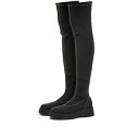 【送料無料】 ガニー メンズ ブーツ・レインブーツ シューズ GANNI Retro Flatform Overknee Sock Boot Black