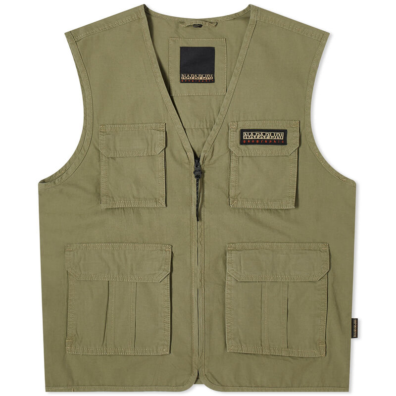 ̵ ʥѥԥ  ٥  Napapijri Outdoor Utility Vest Green Lichen