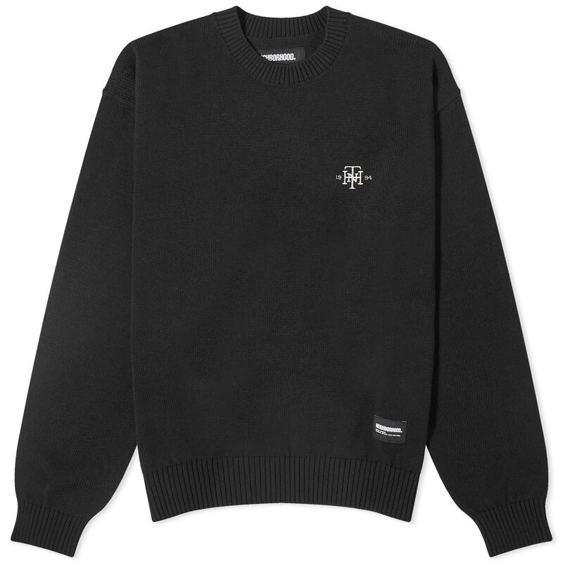 【送料無料】 ネイバーフッド メンズ ニット・セーター アウター Neighborhood Plain Knitted Jumper Black