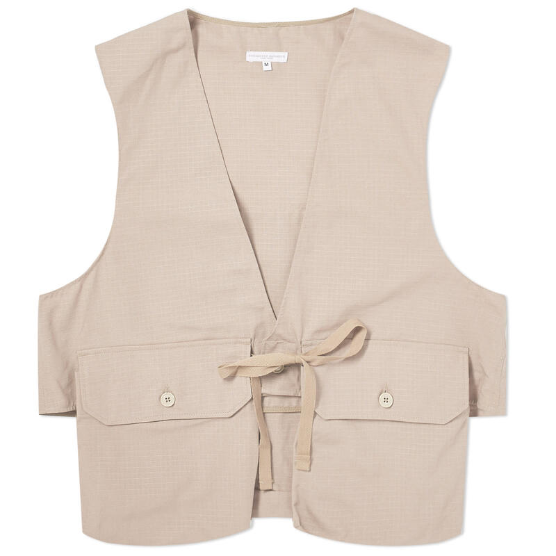 ̵ 󥸥˥ɥ  ٥ ȥåץ Engineered Garments Fowl Vest Khaki Cotton Ripstop