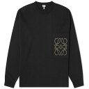 【送料無料】 ロエベ メンズ ニット・セーター アウター Loewe Anagram Pocket Crew Knit Black