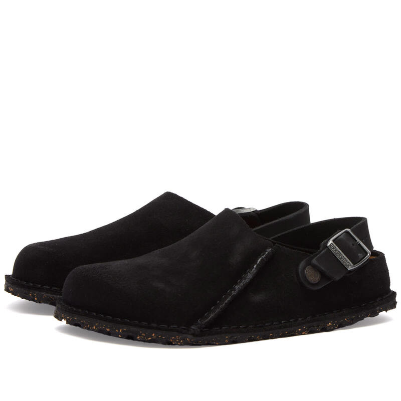 【送料無料】 ビルケンシュトック メンズ サンダル シューズ Birkenstock Lutry Premium Black Suede