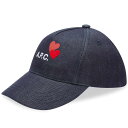 【送料無料】 アーペーセー レディース 帽子 アクセサリー A.P.C. Valentines Logo Cap Blue