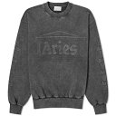 yz A[Y fB[X p[J[EXEFbg AE^[ Aries Aged Ancient Column Crew Sweat Black