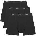 【送料無料】 ダブルタップス メンズ ボクサーパンツ アンダーウェア WTAPS Skivvies 3-Pack Boxer Shorts Black