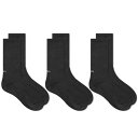 【送料無料】 ダブルタップス メンズ 靴下 アンダーウェア WTAPS Skivvies 05 3-Pack Sock Black
