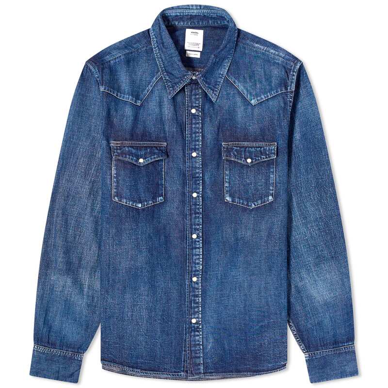  ビズビム メンズ シャツ トップス Visvim Social Sculpture Denim Shirt Indigo