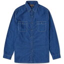 yz r[X vX Y Vc gbvX Beams Plus WORK Indigo Chambray Shirt Indigo