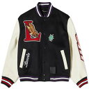 【送料無料】 ランバン メンズ ジャケット・ブルゾン アウター Lanvin x Future Varsity Jacket Black