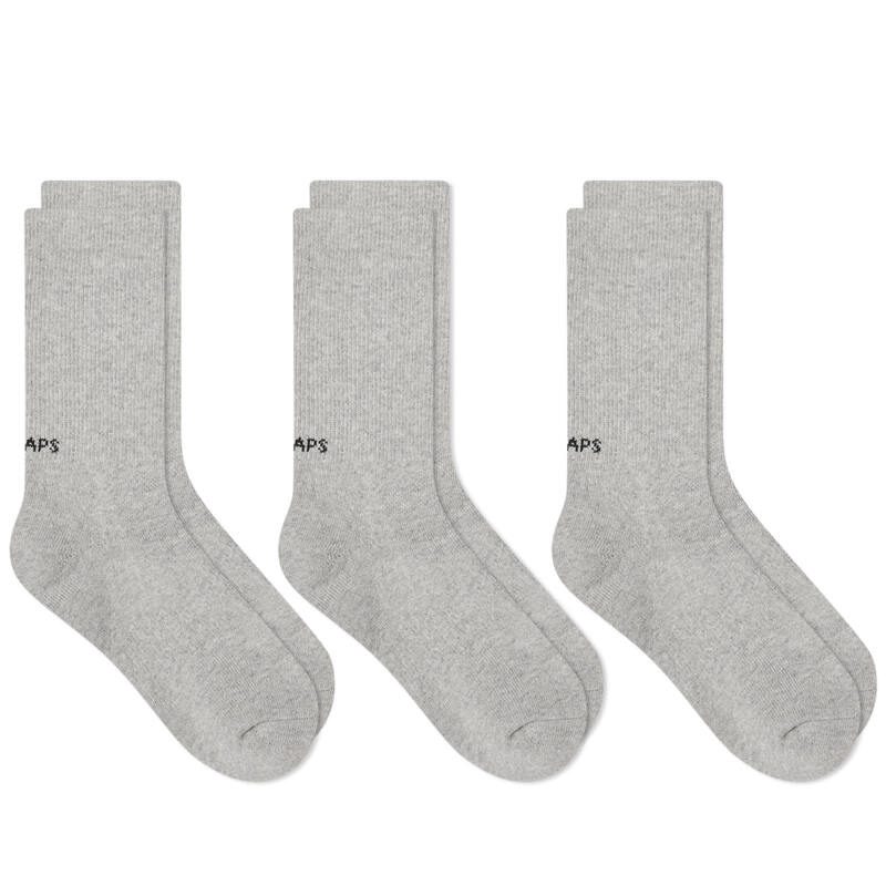 【送料無料】 ダブルタップス メンズ 靴下 アンダーウェア WTAPS Skivvies 05 3-Pack Sock Grey