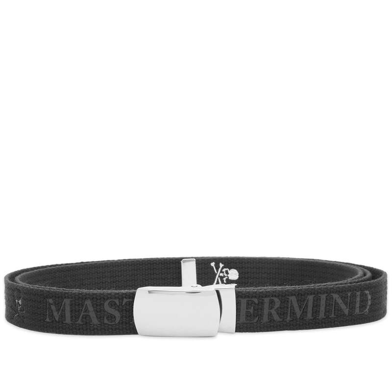 【送料無料】 マスターマインド メンズ ベルト アクセサリー MASTERMIND WORLD Tape Belt Black