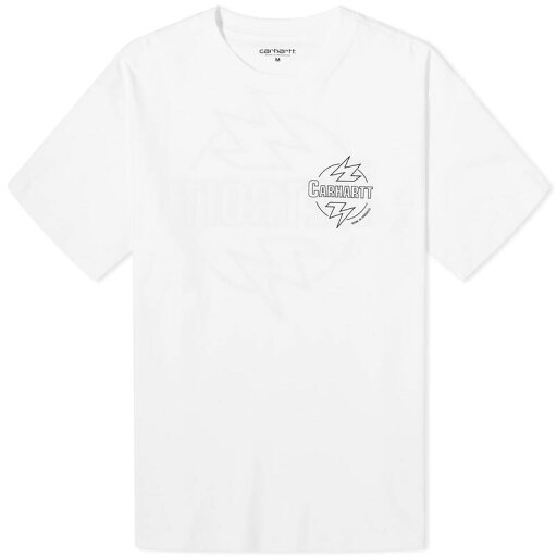 【送料無料】 カーハート メンズ Tシャツ トップス Carhartt WIP Blaze T-Shirt White & Black 【送料無料】 カーハート メンズ Tシャツ トップス Carhartt WIP Blaze T-Shirt White & Black