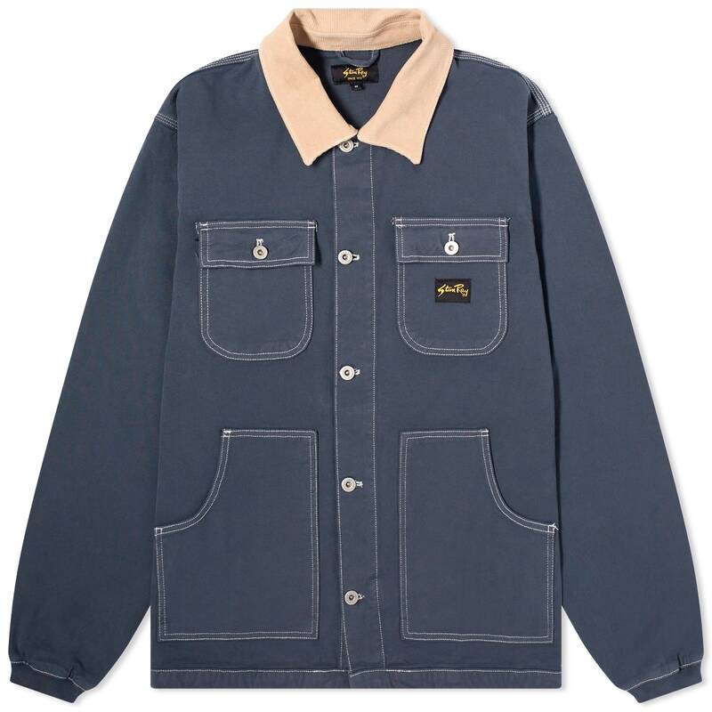 【送料無料】 スタンレイ メンズ ジャケット・ブルゾン アウター Stan Ray Pork Chop Jacket Navy Duck