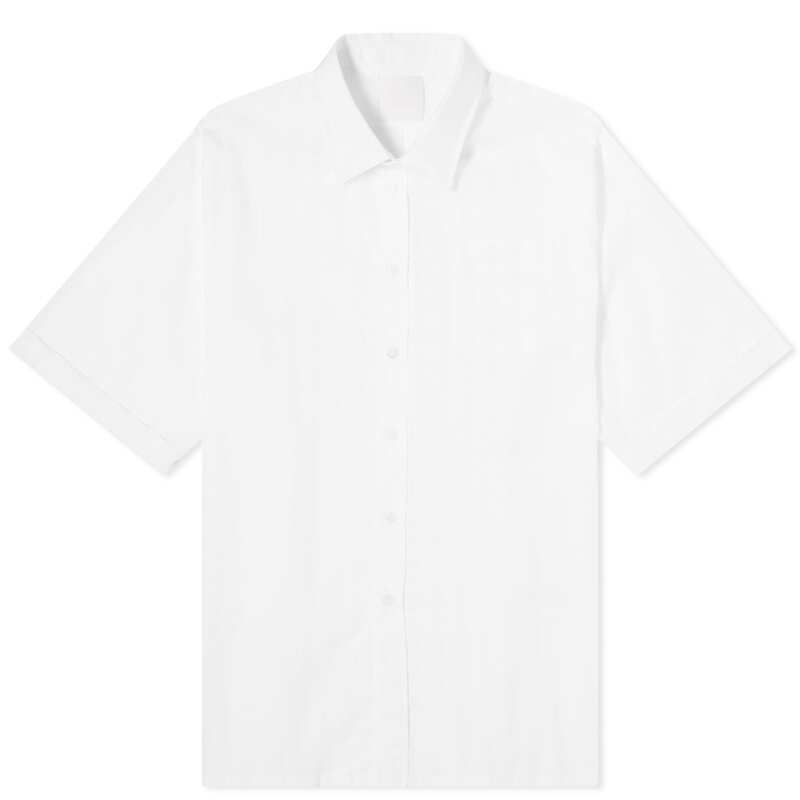 【送料無料】 ジバンシー メンズ シャツ トップス Givenchy Voile Stripe Short Sleeve Shirt White