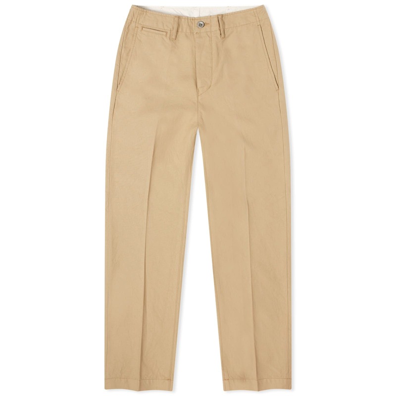 【送料無料】 ビズビム メンズ カジュアルパンツ チノパン ボトムス Visvim Chino Pants Beige