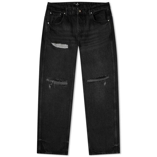 【送料無料】 リプレゼント メンズ デニムパンツ ボトムス Represent R3D Destoryer Baggy Denim Black 【送料無料】 リプレゼント メンズ デニムパンツ ボトムス Represent R3D Destoryer Baggy Denim Black