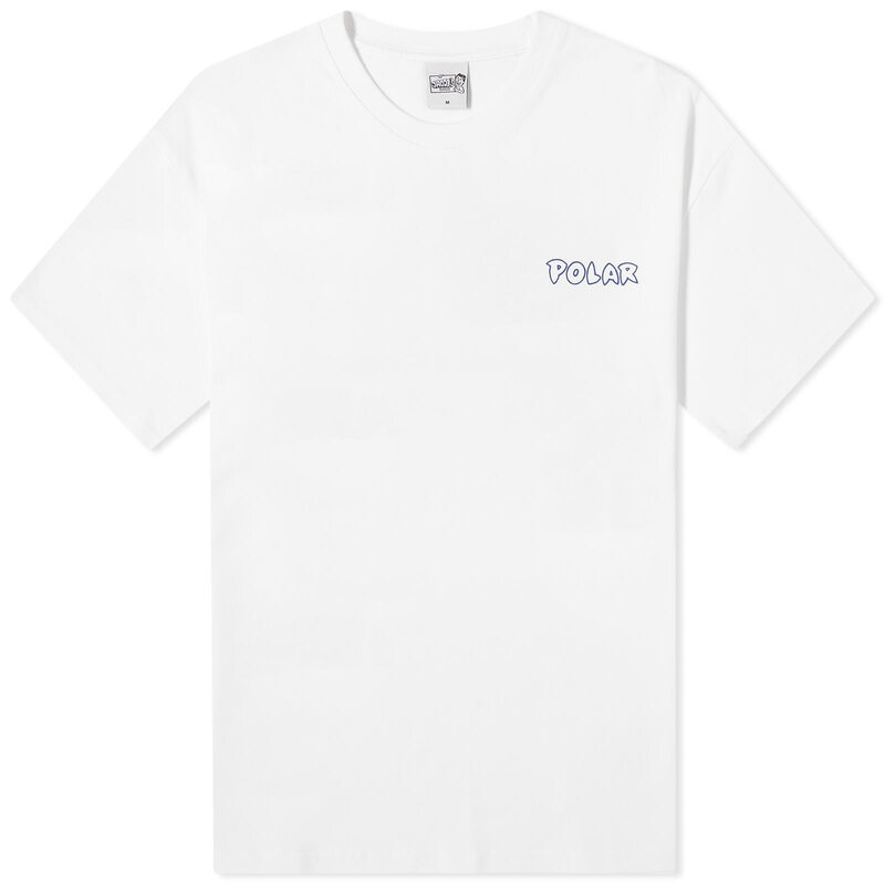 【送料無料】 ポーラー スケート カンパニー メンズ Tシャツ トップス Polar Skate Co. Crash T-Shirt White