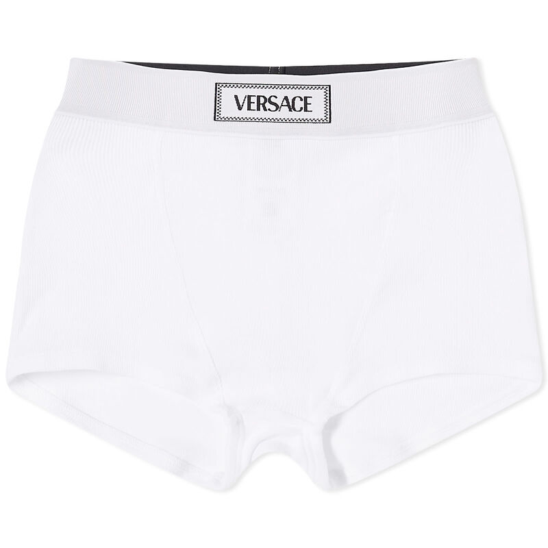 versace 【送料無料】 ヴェルサーチ レディース パンツ アンダーウェア Versace Logo Brief White