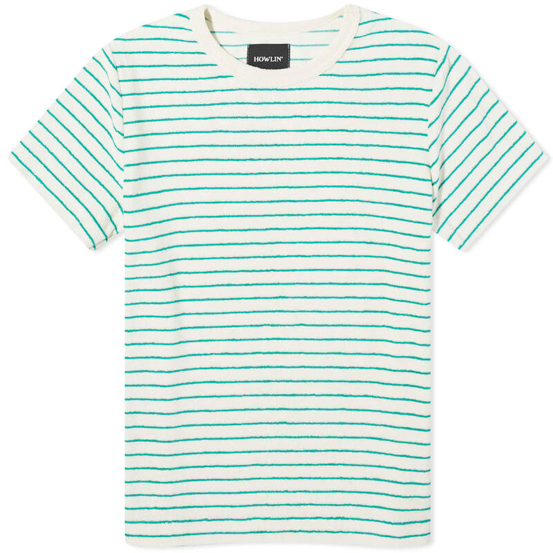 【送料無料】 ハウリン レディース シャツ トップス Howlin 039 Towelling Short Sleeve Top Sky Dreamers Green-Ish