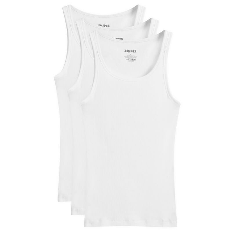 スキムズ メンズ トップス タンクトップ コットン SKIMS Cotton Rib Tank - 3-Pack Chalk チョーク