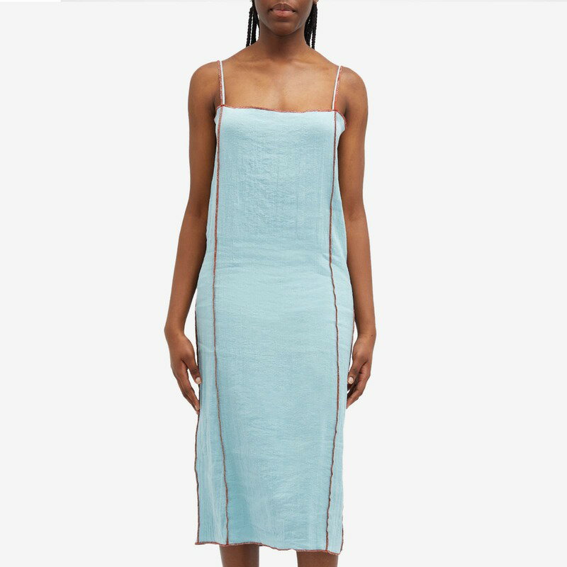 【送料無料】 ベースレンジ レディース ワンピース トップス Baserange Shok Slip Dress Wuxi Blue