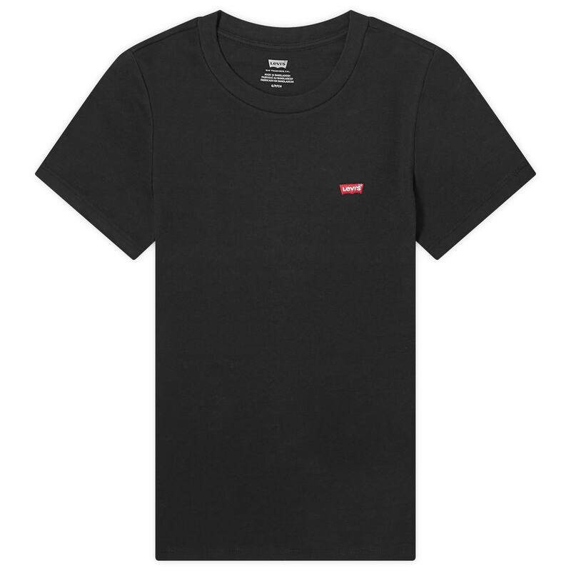 【送料無料】 リーバイス レディース Tシャツ トップス Levi's Logo Graphic T-Shirt Black