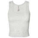 【送料無料】 スキムズ レディース タンクトップ トップス SKIMS Cotton Rib Tank Light Heather Grey