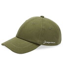 【送料無料】 ジャクエムス メンズ 帽子 アクセサリー Jacquemus Script Logo Cap Khaki